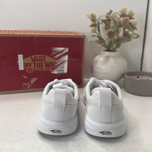 Vans Range EXP Leather/Textile Sneaker White VN0A5ELAA3H Women 7 Try On Wear - Picture 2 of 10